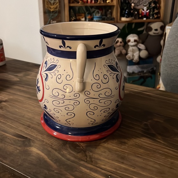 Nonni’s Biscotti Handmade Jar - Red White Blue - French Mediterranean. - Picture 2 of 7